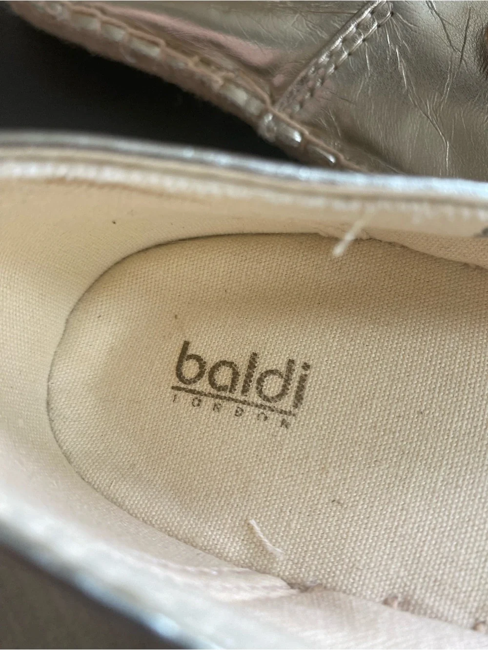 Gold Metallic Espadrille Mouse Slip-On Shoes
